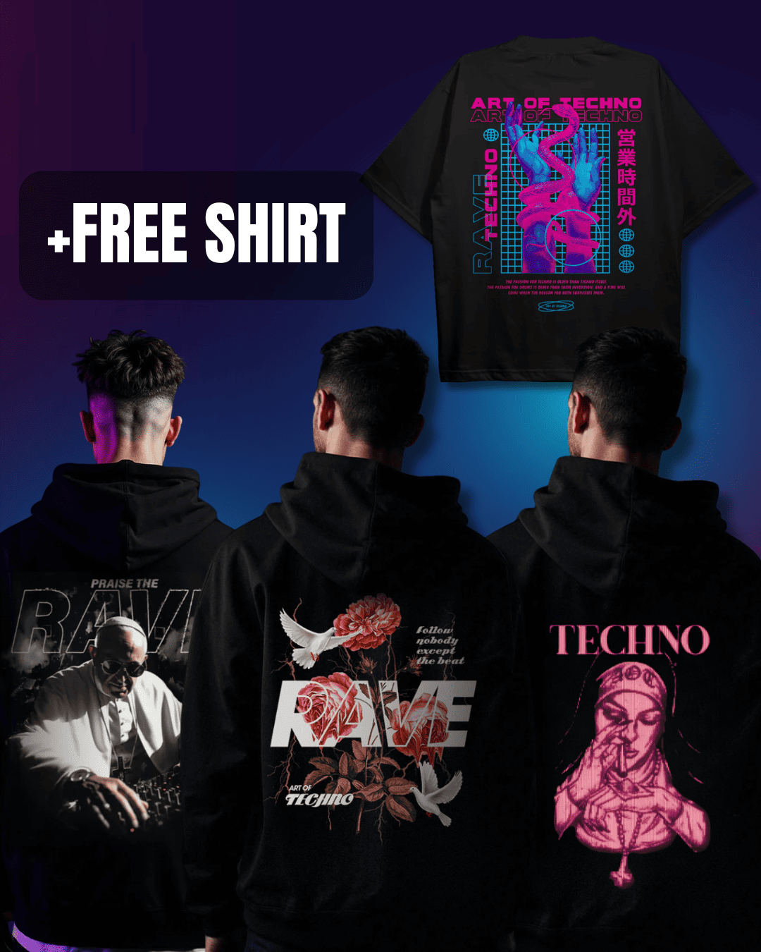 BESTSELLER HOODIE & FREE SHIRT BUNDLE
