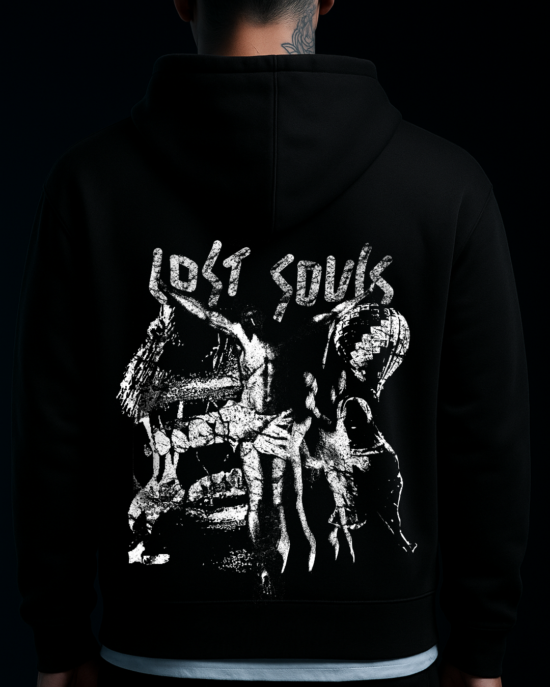 lost souls - Oversized Zipper Hoodie