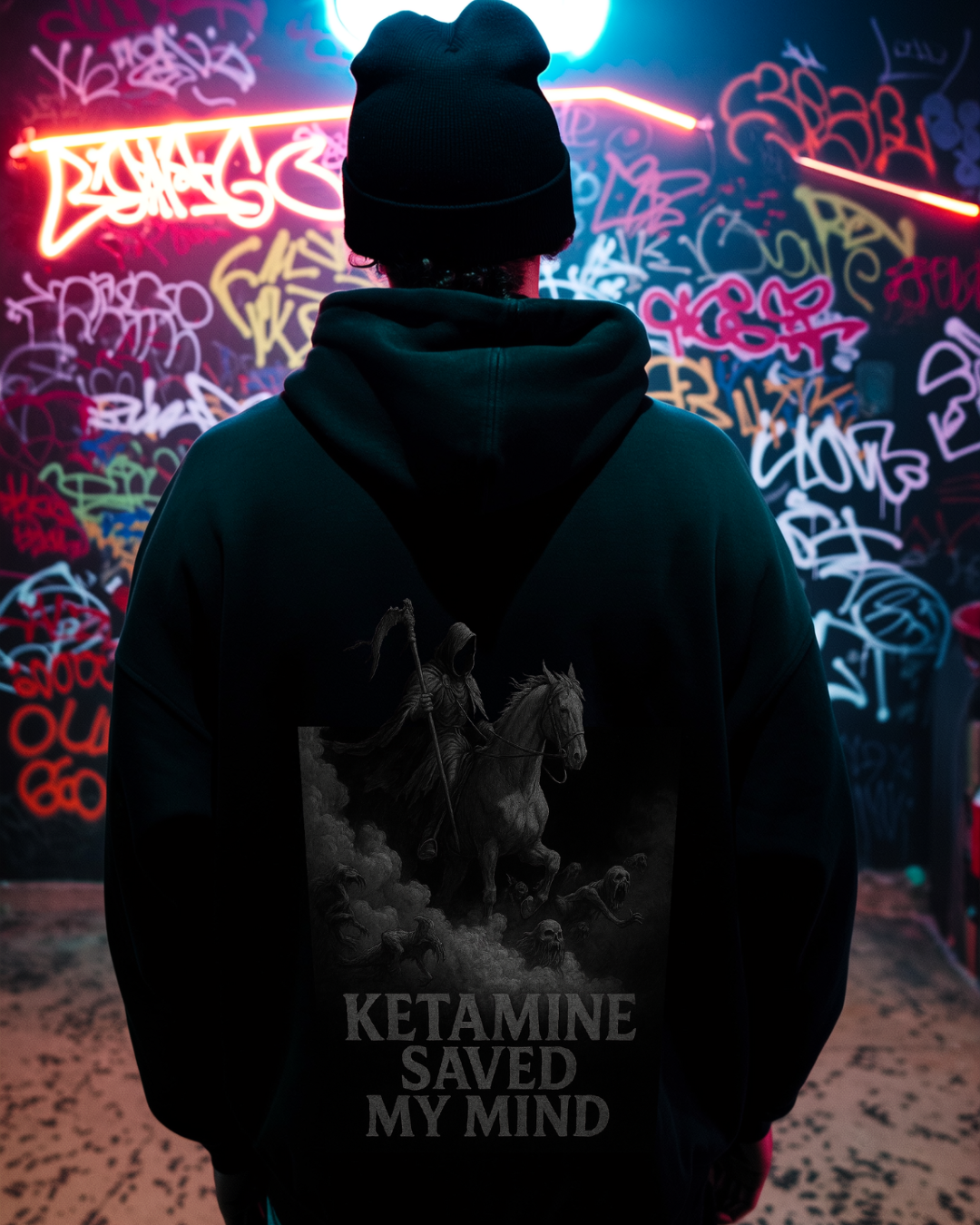 KETAMINE SAVED MY MIND - OVERSIZED HOODIE